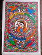 Handmade Madhubani painting without frame 