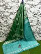 Kota Staple Batik Print Saree with Golden Zari Border & Blouse - Lightweight & Elegant