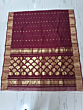 Handloom Soft Cotton Maroon Saree