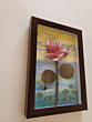 Lotus and Fish Wall Decor | Glass Frame 