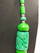 Handicrafted Bone Green Necklace 