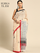 Pure Handloom Cotton Saree with Hand Block Print