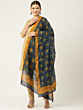 Tussar cotton hand batik dupatta