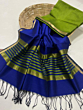Cotton Saree with Blouse Piece | Royal Blue