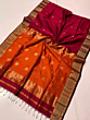 Cotton Saree with blouse piece -Bronze