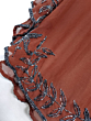 Handcrafted Zari Work Ponchu for Women | Brown | Size - M