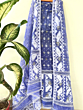 Handloom Unstitched Cotton Suit with Dupatta | Purple