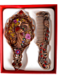 Handcrafted Comb and Mirror Set