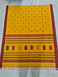 Handloom Cotton Yellow Saree with Blouse Piece
