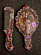 Handcrafted Comb and Mirror Set