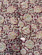 Kalamkari Hand Block Print Cotton Cambric Fabric Multicolor 1 Meter (KBPF98)