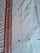 Bengal Extra Weft Ivory Tangail Saree