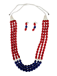 Necklace set | Naga Beads | Red & Blue