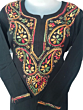 women embroided pure cotton long kurti