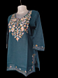 women embroided pure cotton short kurti