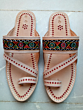 Leather Chappal | Aari Embroidery