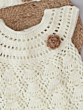 Crochet Frock with Headband - White
