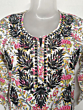 Women Embroidered Pure Cotton Multicolor Straight Kurta  