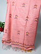 Aapan kala Women Pink Silk Dupatta