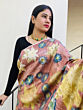 Ecoprint Natural Dyed Mulberry Silk Saree 02