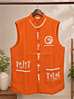 Handcrafted Warli Art Print Nehru Jacket | Size 42