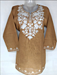 Women Embroidered Pure Cotton Short Kurta  