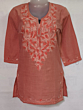 Women Embroidered Pure Cotton Straight Kurta  