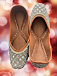 Fancy Punjabi Jutti | Beige