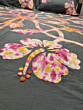 Patchwork bedsheet floral pattern