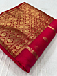 Handloom Chanderi Silk Saree | Pink | 6.25 Mtrs