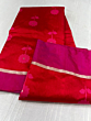 chanderi handloom  resham sari