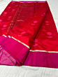 chanderi handloom  resham sari