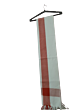 Dhaga Vishwas ka White and Maroon Handloom Stole