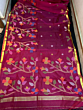 Muslin Saree with Blouse Piece | Magenta Pink