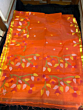 Muslin Saree with Blouse Piece | Orange