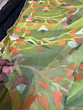 Moslin saree with blouse piece -Coffee Brown