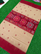 Handloom Cotton Red & Beige Saree | 5.5 x 1.19 Metres
