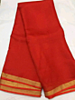 Red Bhagalpuri Kota Doria Saree with Blouse