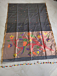 Muslin Saree with Blouse Piece | Black
