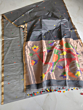 Muslin Saree with Blouse Piece | Black