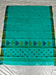 Pure Handloom Cotton saree | Sea Green