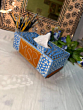 Wooden designer mirror tissue box 