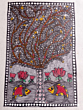 The Eternal Kalpavriksha Madhubani Painting | Unframed | 32x15 Inches