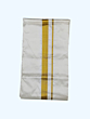 Cream Dhothi with Golden Zari border | 48 Kulikai