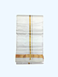 Cream Dhothi with Golden Zari border | 30 Kuligai