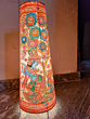 Multicoloured Handmade Printed Floor Lamp