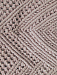 Crochet Wooden Handle Hand Bag in Dusty Pink