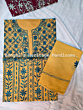 Pure Cotton Hand Embroidered Cross Stitch Dress Material