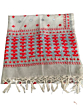 Grey & Red Phulkari Dupatta 