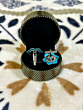 Gulabi Meenakari - Silver Star Cufflink- Blue